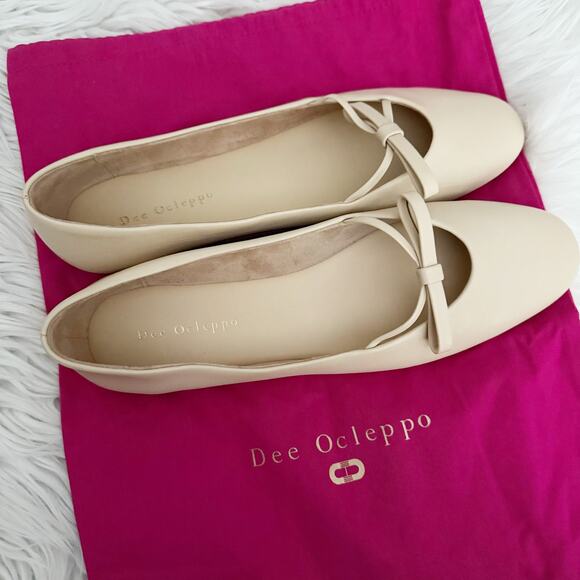 DEE OCLEPPO | Dixon Ballerinas Ballet Flats Bow Mary Jane Nude Blush | Size 8.5 - Picture 11 of 11